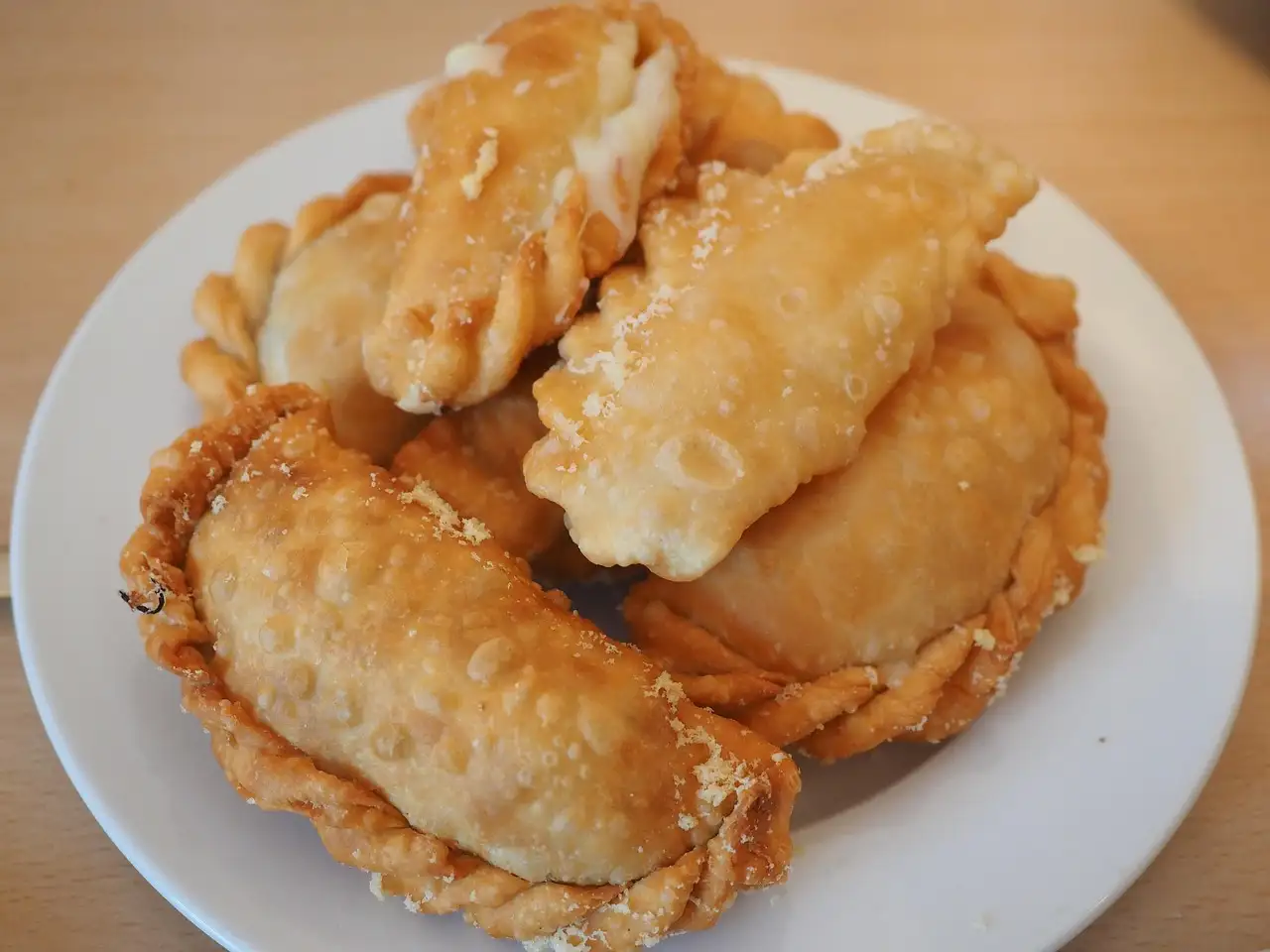 Fried empanadas on a plate