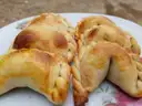 Golden baked empanadas