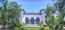 The Vizcaya villa among tropical gardens
